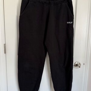 Mens Golf Wang Basic Black Sweatpants Tyler the Creator Size M